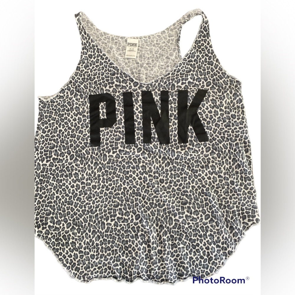 Victoria’s Secret LOVE pink cheetah print tank size M 💕